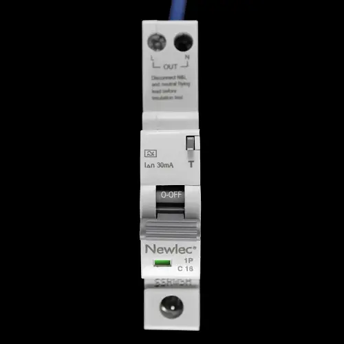 NEWLEC 16 AMP CURVE C 6kA 30mA RCBO NLRCBC1630C COMPACT