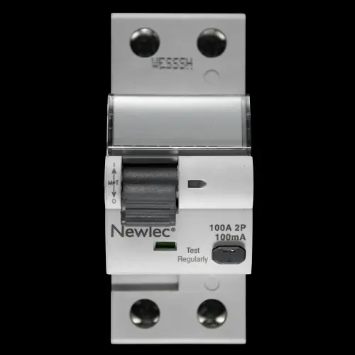 NEWLEC 100 AMP 100mA DOUBLE POLE RCD NLRCD100100A