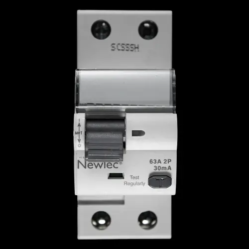 NEWLEC 63 AMP 30mA DOUBLE POLE RCD TYPE AC NLRCD6330A