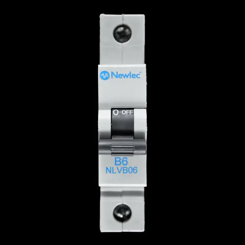 NEWLEC 6 AMP CURVE B 6kA MCB CIRCUIT BREAKER NLVB06