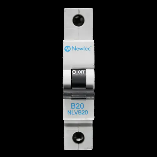 NEWLEC 20 AMP CURVE B 6kA MCB CIRCUIT BREAKER NLVB20
