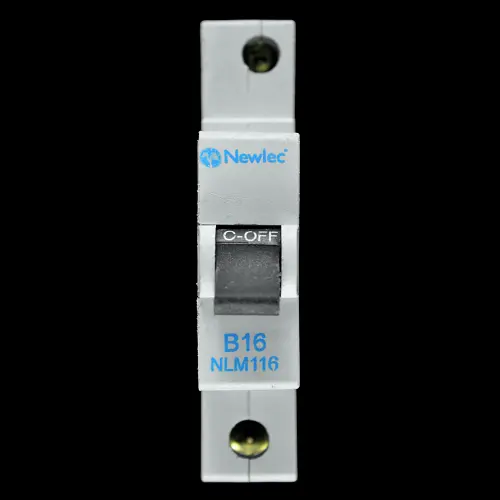 NEWLEC 16 AMP CURVE B 6kA MCB CIRCUIT BREAKER NLMB116 RW