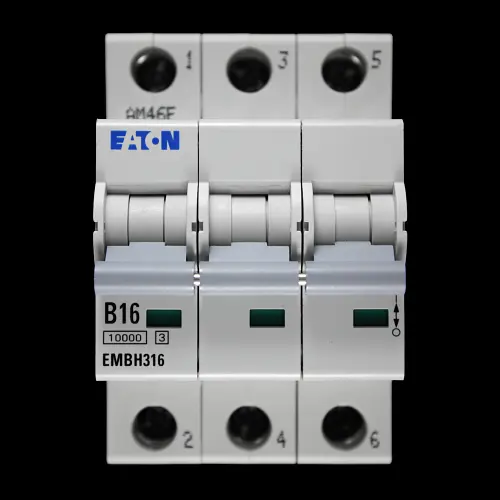 EATON 16 AMP CURVE B 10kA TRIPLE POLE MCB CIRCUIT BREAKER EMBH316