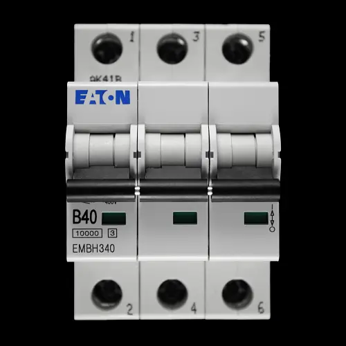 EATON 40 AMP CURVE B 10kA TRIPLE POLE MCB CIRCUIT BREAKER EMBH340