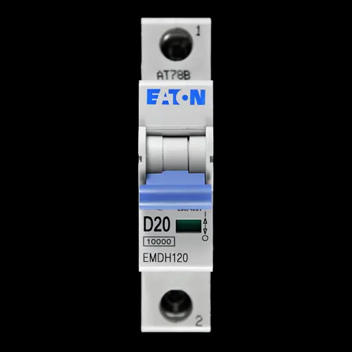EATON 20 AMP CURVE D 10kA MCB CIRCUIT BREAKER EMDH120