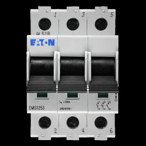 EATON 125 AMP TRIPLE POLE MAIN SWITCH DISCONNECTOR EMS1253