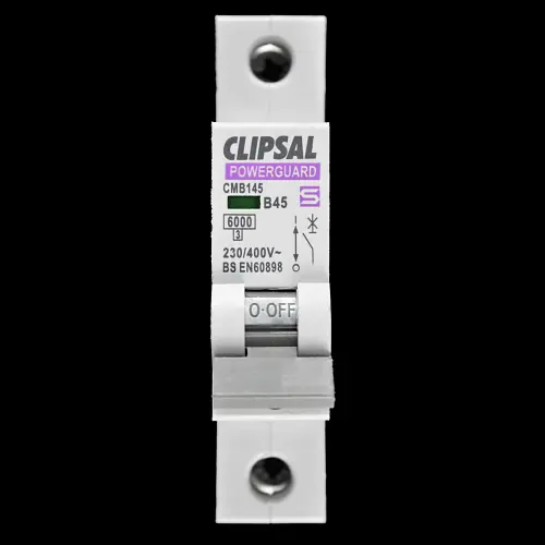 CLIPSAL 45 AMP CURVE B 6kA MCB CIRCUIT BREAKER CMB145 PCB6B145G POWERGUARD