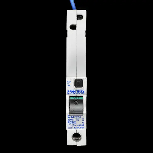 PROTEUS 32 AMP CURVE C 4.5kA 30mA RCBO TYPE A 32MCRSP
