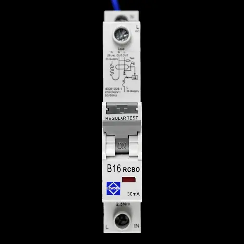 LEWDEN B 16 RCBO 6kA 30mA TYPE AC 16/30/SP