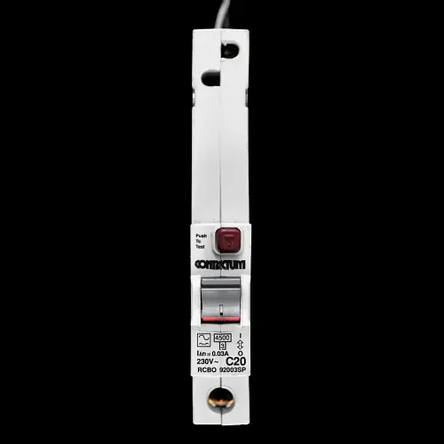 CONTACTUM 20 AMP CURVE C 4.5kA 30mA RCBO 92003SP