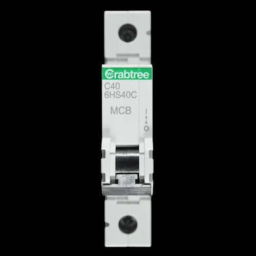 CRABTREE 40 AMP CURVE C 10kA MCB CIRCUIT BREAKER 6HS40C LOADSTAR