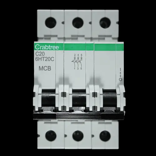 CRABTREE 20 AMP CURVE C 10kA TRIPLE POLE MCB CIRCUIT BREAKER 6HT20C LOADSTAR