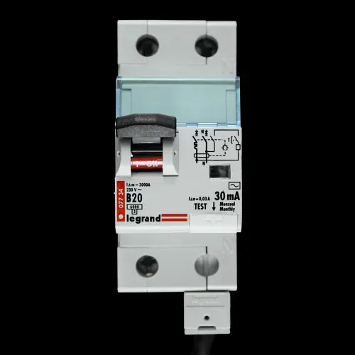 LEGRAND 20 AMP CURVE B 6kA 30mA DOUBLE POLE RCBO TYPE AC 07734 077 34