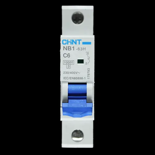 CHINT 6 AMP CURVE C 10kA MCB CIRCUIT BREAKER NB1-63H 179793