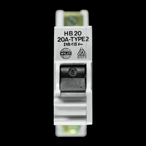 WYLEX 20 AMP TYPE 2 M9 MCB CIRCUIT BREAKER HB20 STOTZ
