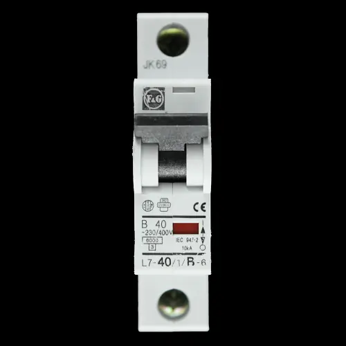 F&G 40 AMP CURVE B 6kA MCB CIRCUIT BREAKER L7-40/1/B-6