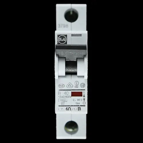 F&G 40 AMP CURVE B 10kA MCB CIRCUIT BREAKER L7-40/1/B