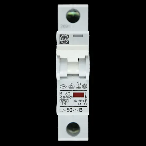 F&G 50 AMP CURVE B 10kA MCB CIRCUIT BREAKER L7-50/1/B