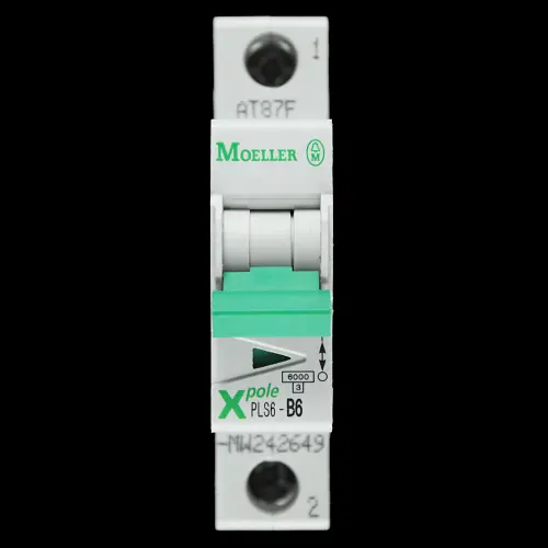 MOELLER 6 AMP CURVE B 6kA MCB CIRCUIT BREAKER XPOLE PLS6-B6-MW