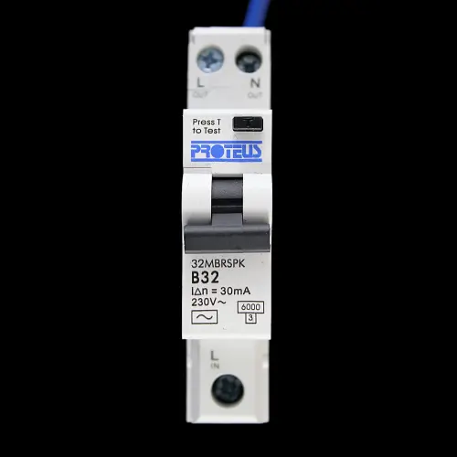 PROTEUS 32 AMP CURVE B 6kA 30mA RCBO TYPE AC 32MBRSPK