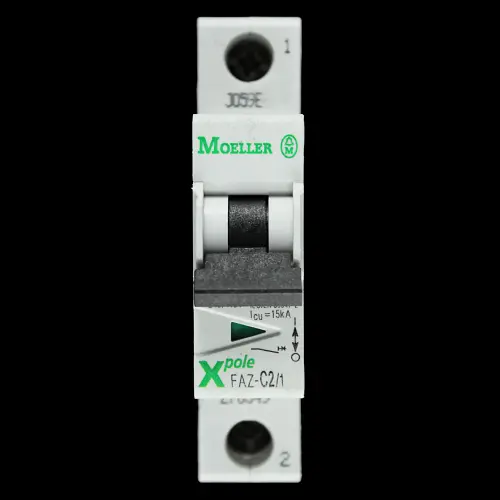 MOELLER 2 AMP CURVE C 10kA MCB CIRCUIT BREAKER XPOLE FAZ-C2/1