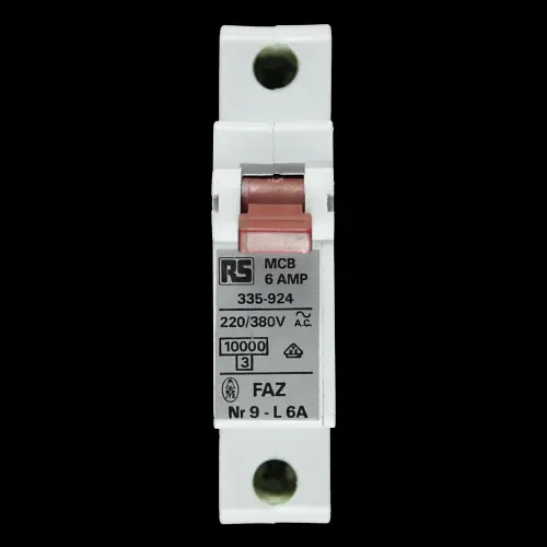 RS 6 AMP 10kA MCB CIRCUIT BREAKER FAZ NR9-L6A 335 924
