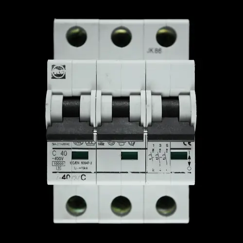 F&G 40 AMP CURVE C 10kA TRIPLE POLE MCB CIRCUIT BREAKER L7-40/3/C