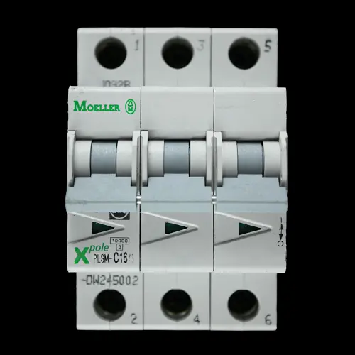MOELLER 16 AMP CURVE C 10kA TRIPLE POLE MCB CIRCUIT BREAKER PLSM-C16/3