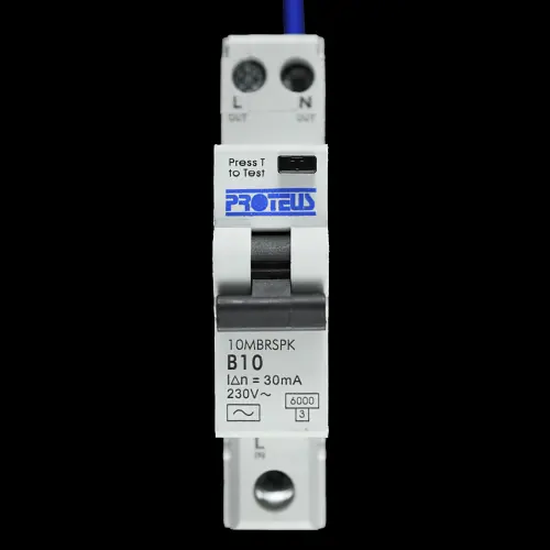PROTEUS 10 AMP CURVE B 6kA 30mA RCBO TYPE AC 10MBRSPK