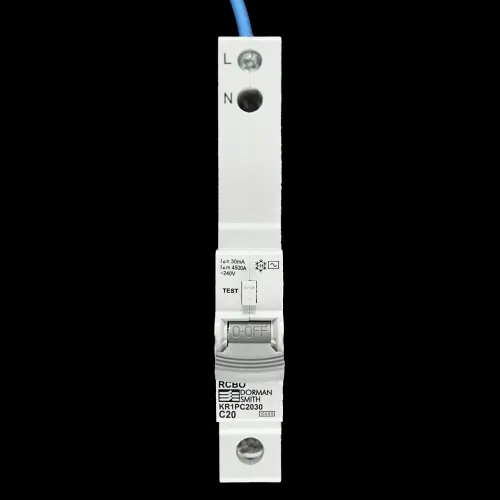 DORMAN SMITH 20 AMP CURVE C 10kA 30mA RCBO TYPE AC KR1PC2030