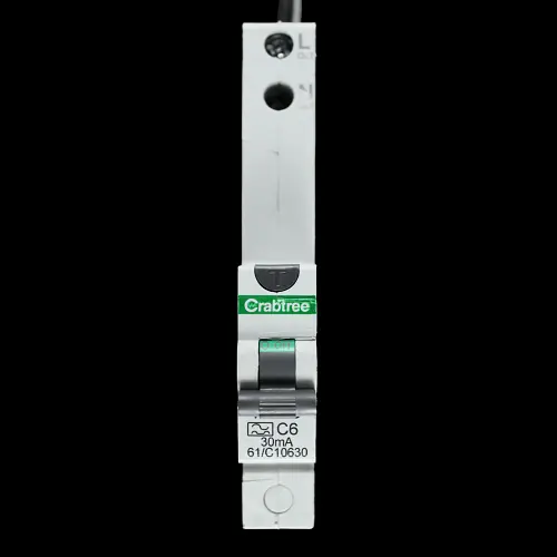 CRABTREE 6 AMP CURVE C 10kA 30mA RCBO TYPE A STARBREAKER 61/C10630 BC