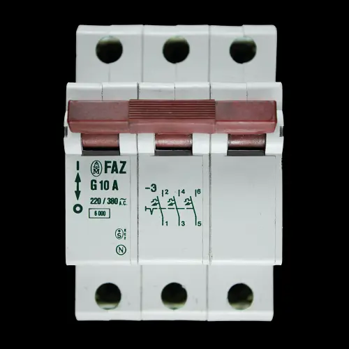 MOELLER 10 AMP TYPE G M6 TRIPLE POLE MCB CIRCUIT BREAKER FAZ G10A-3