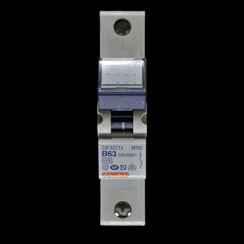GEWISS 63 AMP CURVE B 6kA MCB CIRCUIT BREAKER MT60 GW92213