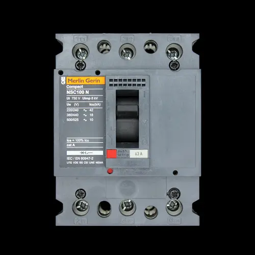 MERLIN GERIN 63 AMP 18kA TRIPLE POLE MCCB NSC100N