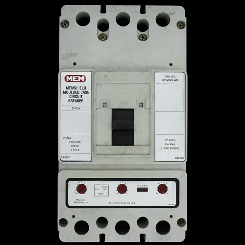 MEM 400 AMP 30kA TRIPLE POLE MCCB SW258