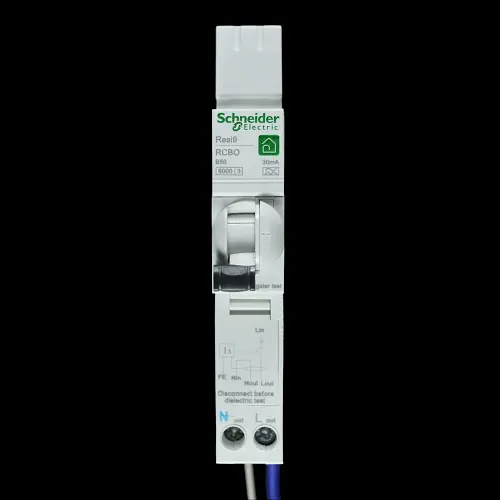 SCHNEIDER 50 AMP CURVE B 6kA 30mA RCBO TYPE A RESI9 R9D87850