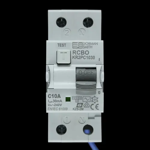 DORMAN SMITH 10 AMP CURVE C 10kA 30mA DOUBLE POLE RCBO TYPE AC KR2PC1030