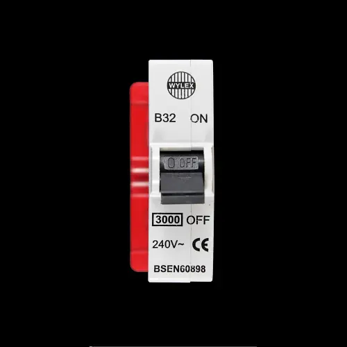 WYLEX 32 AMP CURVE B 3kA MCB CIRCUIT BREAKER PUSH PLUG IN ABB