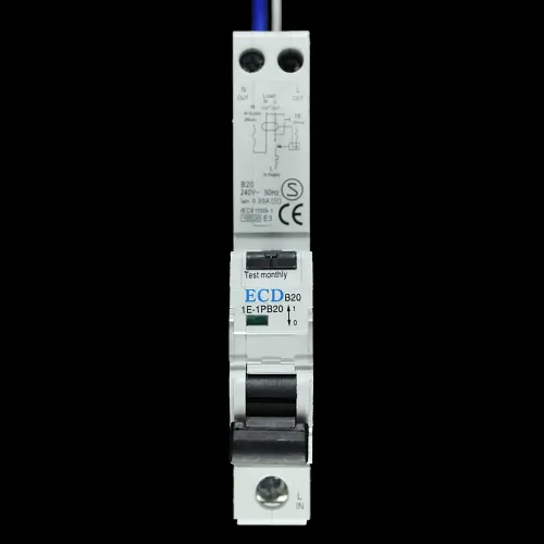 ECD 20 AMP CURVE B 10kA 30mA RCBO TYPE AC 1E-1PB20