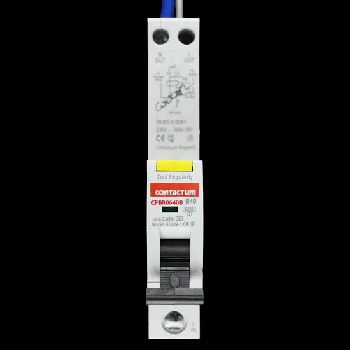 CONTACTUM 40 AMP CURVE B 6kA 30mA RCBO TYPE AC CPBR0640B