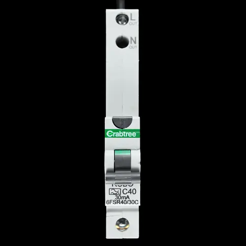 CRABTREE 40 AMP CURVE C 10kA 30mA RCBO TYPE A 6FSR40/30C LOADSTAR