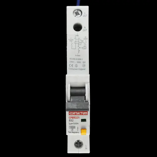 CONTACTUM 32 AMP CURVE B 10kA 30mA RCBO TYPE AC CPBR321