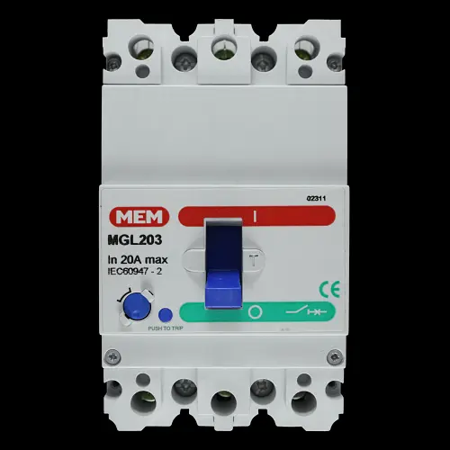MEM 20 AMP 16kA TRIPLE POLE MCCB MGL203