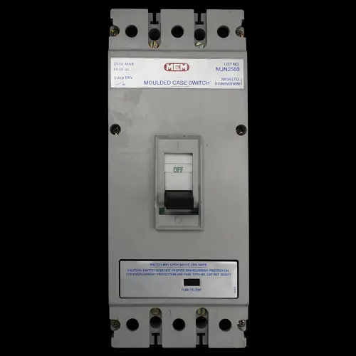 MEM 250 MOULDED CASE SWITCH TRIPLE POLE MJN2503 G