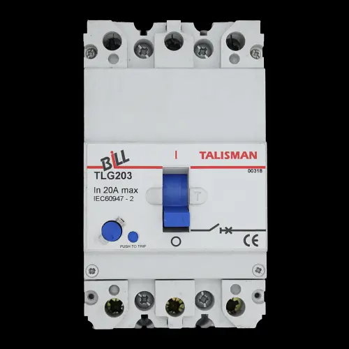 BILL 20 AMP 16kA TRIPLE POLE MCCB TLG203
