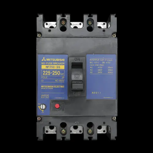 MITSUBISHI 250 AMP 25kA TRIPLE POLE MCCB NF250-SS