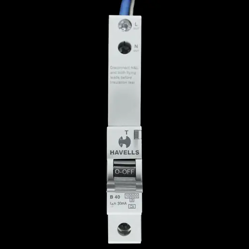 HAVELLS 40 AMP CURVE B 10kA 30mA RCBO PSH140BR30 GREY