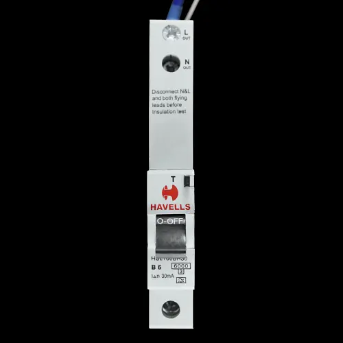 HAVELLS 6 AMP CURVE B 6kA 30mA RCBO TYPE A HSL106BR30