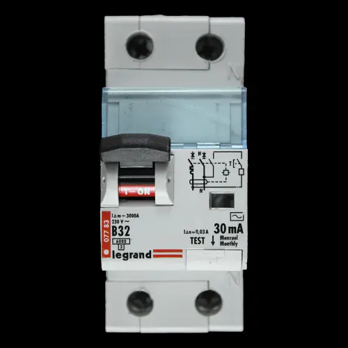 LEGRAND 32 AMP CURVE B 6kA 30mA DOUBLE POLE RCBO TYPE AC 07783