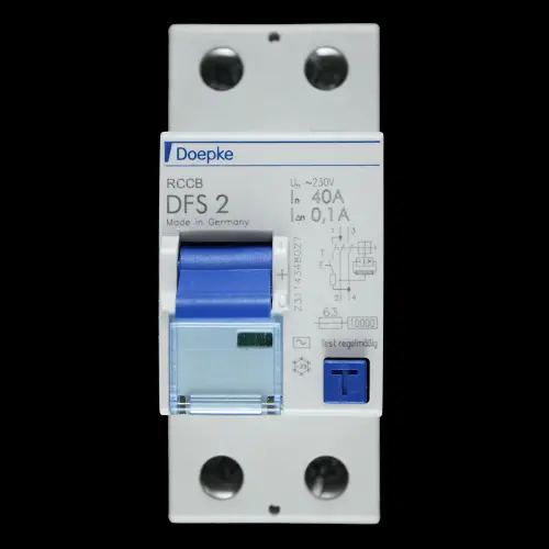 DOEPKE 40 AMP 100mA DOUBLE POLE RCCB DFS2